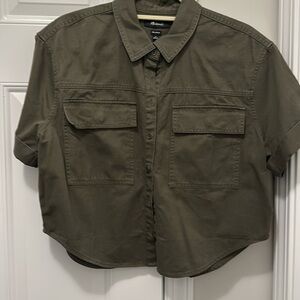 MADEWELL Crop Camp shirt